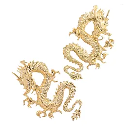 Dangle Earrings Vintage Dragon Decor Metal Stud Year Of Birth Jewelry Alloy Studs Miss