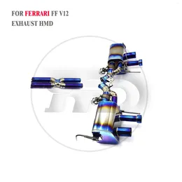 Titanium Exhaust System Performance Catback For FF V12 6.3L Muffler With Valve X Pipe