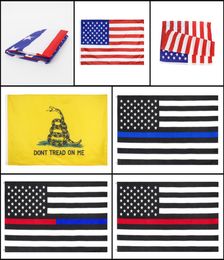 100pcs DHL America Stars and Stripes Flags USA Presidential Election Flag Dont Tread on Me Gadsden Flag Outdoor Stardard Size 150x4797306