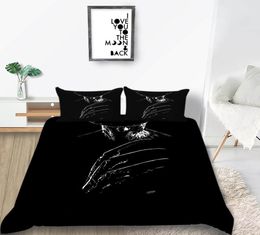 Robotic Arm Bedding Set Man In Black Classic Cool Duvet Cover Black King Queen Twin Full Single Double Soft Bed Cover with Pillowc5728995