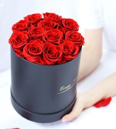 Eternal flowers holding bucket Valentine039s Day gift box Rose decorative flowers girlfriend wife romantic festival gift 485 S23574800