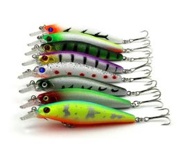 80pcs by ePacket Crankbaits Hard Baits Minow Fishing lures 8 5CM 10 3G 6hooks 85mm Minnow Fishing tackle MI068286O8025406