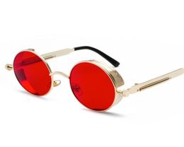 Round Metal Sunglasses Steampunk Men Women Fashion Glasses Retro Vintage Sunglass UV4001888909