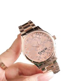 designer Men&Women watch waterproof Business watches Wrist watch Luxury Fashion Steel Band Quartz Movement watches Leisure Wrist Watch letter logo with box