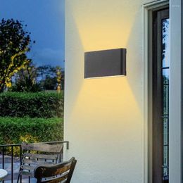 Wall Lamp LED Up And Down Warm Light Aisle Stairs Bedroom Bedside Outdoor Waterproof Garden 85-265V