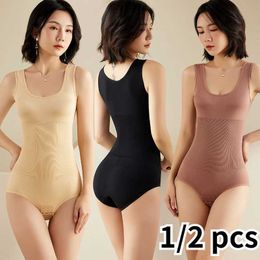 Waist Tummy Shaper 1/2PCS tight fitting clothing for womens weight loss corset reducing body shaping model underwear abdominal control Q240509