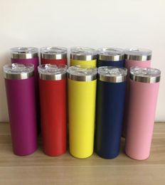 30oz 20oz BPA Stainless Steel powder coated Skinny Tumbler Cups Double walled Vacuum Insulated Tumbler Mugs With Lid9583910