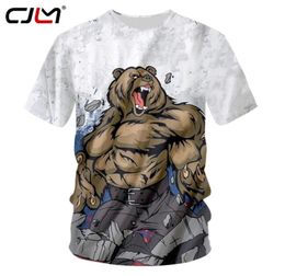 Man Brand Clothes Funny Print Cartoon Bear 3D Tshirt Compression T Shirts Mens Punk Style Short Sleeve Tee Shirt 7XL 2206238936233