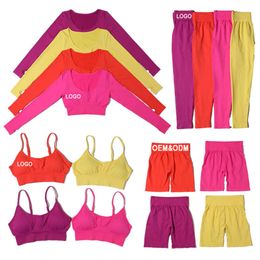 Lu Align Set Seamless Activewear Gym Set & Fiess Wear Workout Sets for Women Lemon LL Gym Sport Running