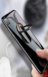 ThreeDimensional Support Mobile Phone Holder Cigarette Lighter Creative USB Ring Buckle Charging Lighter Customised Signature Lig1296062