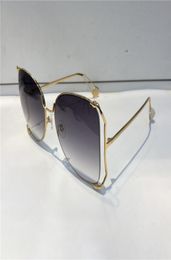 Sunglasses Summer 0252 Style For Men Women AntiUltraviolet Retro Plate Special Metal Big Frame Glasses Random Box 0252S4881953