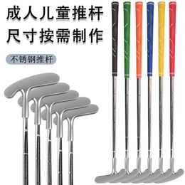 Straight Golf Stainless Steel Integrated Children's Putter, Double Sided Head, Left and Right Hand Joint Club