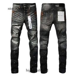 Purple Brand Mens Luxury Jeans Designer Jeans Pant Stacked Trousers Biker Embroidery Ripped for Trend Size Jeans Men Tears European Jean Hombre Mens Pants 5389