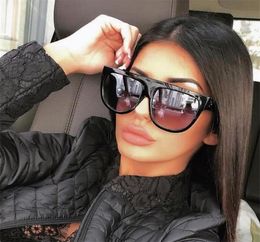 Flat Top black shades designer inspired oversized square sunglasses woman Classic RIVET Sexy Sun glasses KIM9148962