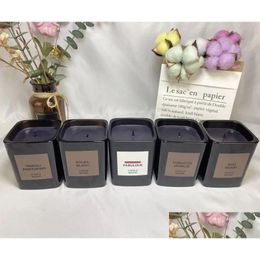 Fragrance Designer Brand Scented Pers Candles Tobacco Vanille Bougie Neutral Candle Long Lasting Time Smell Wax High Quality Fast Drop Otldq