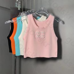 Fashion Drill Letter Sports Camisole Women Simple Slim Thin Tank Tops Summer Sexy Vests Crop Tops