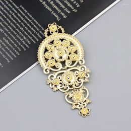 Brooches Sunspicems Bohemia Women Brooch Europe Vintage Flower Pendant Pins Retro Gold Silver Color Bridal Wedding Jewelry Gift