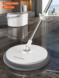 Joybos Spin Mop With Bucket Hand-Free Lazy Squeeze Mop Automatic Magic Floor Mop Self-Cleaning Nano Microfiber Cloth Square Mop 240510