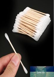 100pcs Women Beauty Makeup 100 Cotton Swab Cotton Buds Make Up Doublehead Wood Sticks Nose Ears Cleaning Cosmetics Health Care5521778