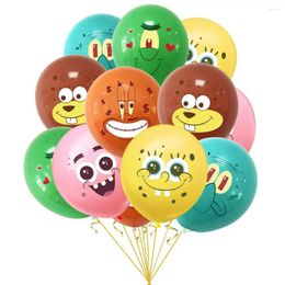 Party Decoration Sponge Themed Birthday Latex Balloon Decorations Animation Children's