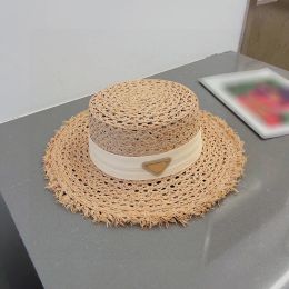 Designer Luxury Straw Hat Fashion Bucket Hats Women Cap High Quality Flattop Casquette Brand Beach Sun Cap Bucket Hat 245102BF