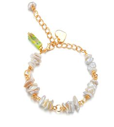 New Irregular Freshwater Pearl Bracelet For Women Link Chain Charm Baroque Real Pearls Natural Stone Pendant Bangles Female Gift4053519