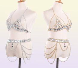 Body Chain Women 2018 waist belt chain top bra Harness Summer Bikini water drop bodychain Summer Festival Jewellery T2005087371302
