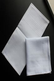 40cm 100 Cotton White Handkerchief Soft Sweat Absorption Women Men Square Handkerchief Pure Color DIY Blank Towel Christmas Gift 5736743