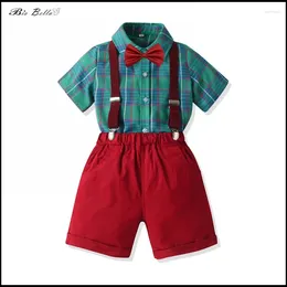 Clothing Sets Children Boys Summer Set Formal Infant 2-7 Year Wedding Birthday Baby Boy Xmas Show Pagenat Kids Outfits Suit Costumes
