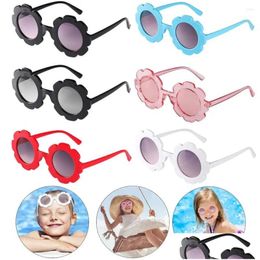 Outdoor Eyewear 1Pc Fashion Boys And Girls Streetwear Trend Product Children Sunglasses Flower Shape Sun Glasses Vintage Drop Delivery Ot1Qk