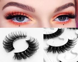 Eyelash eyelashes lash 8D lashes naturally curl thick mink hair 10 pairs set pink color box packaging super quality5854197