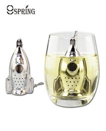 New Stylish Stainless Steel Tea Strainer Creative Rocket Shape Tea Infuser Filter for Loose Leaf Herbal Spice Tea Tools Accessorie2712994