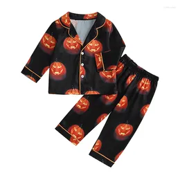 Clothing Sets Pudcoco Toddler Kids Baby Boys 2PCS Pants Long Sleeve Pumpkin Print Shirt And Elastic Band 1-6T