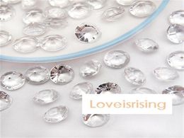 18 Colours Pick500pcs 10mm 4 Carat Clear White Diamond Confetti Faux Acrylic Bead Table Scatter Wedding Favours Party Decor28592794699299