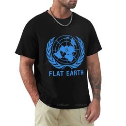 Men's T-Shirts man summer for boys Flat Earth funny t shirt t shirts short mens graphic t-shirts pack new men cotton tshirt J240509