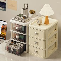 Storage Boxes Desktop Box Drawer-Type Transparent Dressing Table Cosmetic Plastic Multi-Layer Stationery Rack