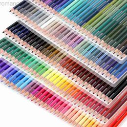 Pencils Brutfuner 12/120/260Color Oil Color Pencil Wood Soft Core Sketching Set suitable for children teenagers adults and large colored art supplies d240510