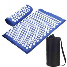 Yogamatte Akupunktur Akupunkt-Massage Akupunktur-Matte mit Kissen grenzüberschreitende Muskelrelaxation Europäische und amerikanische Akupunktur-Matte H510-27.5