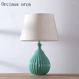 Table Lamps Nordic Minimalist Modern Ceramic Lamp Bedroom Bedside American Creative Fashion Decorative