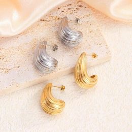 Dangle Earrings Punk Beans Pea Comma Shape Water Drop Stud For Women Creative Chic Irregular Beads Piercing Friendship Jewellery