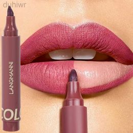 Lip Pencils Liquid lipliner waterproof matte velvet lip gloss lasting lip non stick cup lip pigment cosmetics moisturizing lip makeup d240510