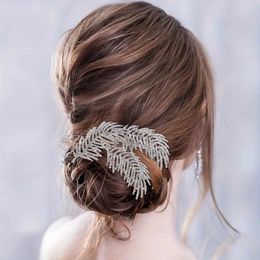 Hair Clips Trendy Handmade Comb Clip Pin Headband For Women Party Prom Bridal Wedding Accessories Jewellery Hairpin Gift