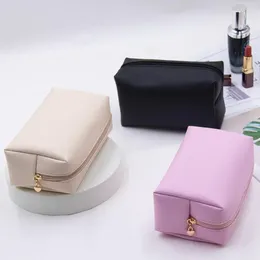Storage Bags Cosmetic Bag Large Capacity Space Saving Waterproof Dust-proof Easy Access Versatile Faux Leather Smooth Zipper Travel