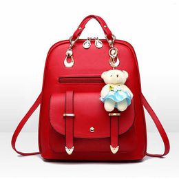 School Bags Women's Multifunction Backpack Backpacks For Teen Girls Women Lightweight College Light Luxury Design 2024 Bag