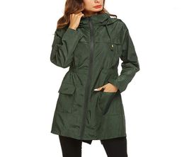 Women039s Long Raincoat Waterproof Windproof Hood Ladies Thin Rain Coat Ponchos Jackets Female Chubasqueros Mujer Capa De Chuva6563774