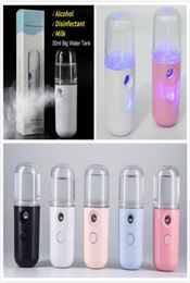 Mini Mist Sprayer USB Rechargable Facial Steamer Nano Facial Mist Sprayer Cool Face Spray Steamer Travel Moisturising Face Sprayer3722292