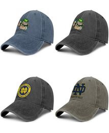 Notre Dame Fighting Irish football logo Unisex denim baseball cap golf sports Personalised uniquel hats Round Logo23039734668