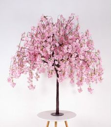 New Arrival Cherry Flowers Tree Simulation Fake Peach Wishing Trees For Wedding Party Table Centrepieces Decorations Supplies4360436