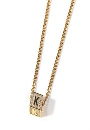 Hip Hop New 26 English Letters Square Pendant Necklace Gold Plated Fashion Letter Pendant Accessories2577609