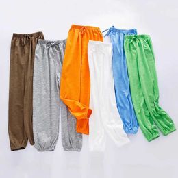 Shorts 2023 Sommer Kindermücken Mücken Nets Jungen und Mädchen Bambus Baumwollhosen Kinderklimaanlage Home Pyjamas Baby Legsl2405